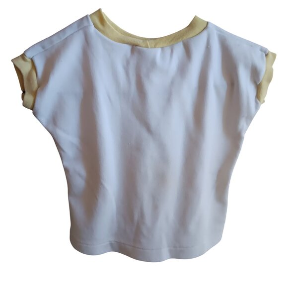 Vintage Girls 5 5T T-shirt Single Stitch Daisies Ringer 1970's Distress Hippy - Picture 4 of 4